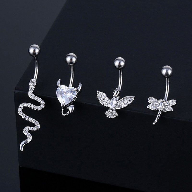 Body Jewelry Hoops - Anneau de nombril en cristal en