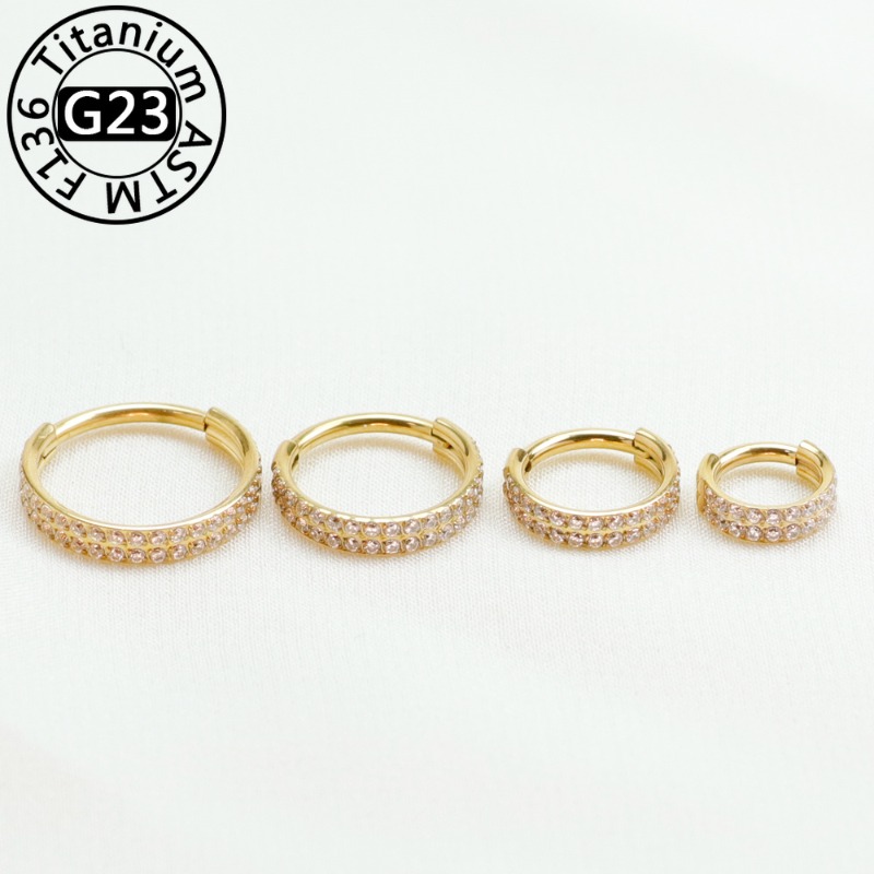 Body Jewelry Implant Grade - 2/5 pièces, anneau de nez en