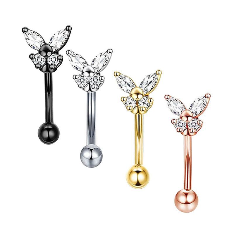 Rook Curved Barbell - Bijoux de piercing Rook en or