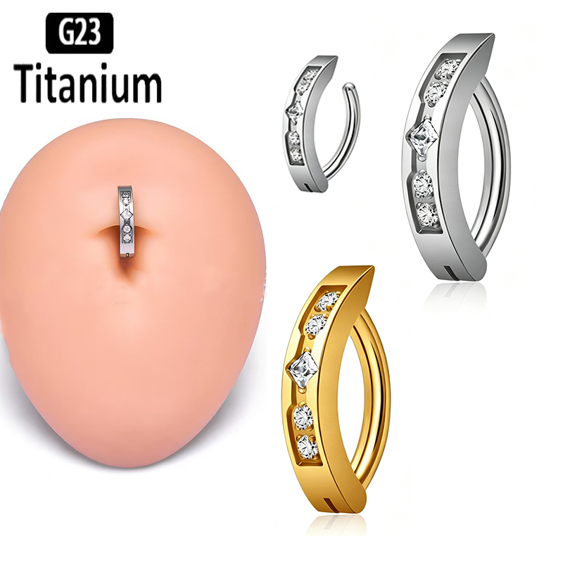 Body Jewelry Implant Grade - Anneau de nombril en titane ASTM