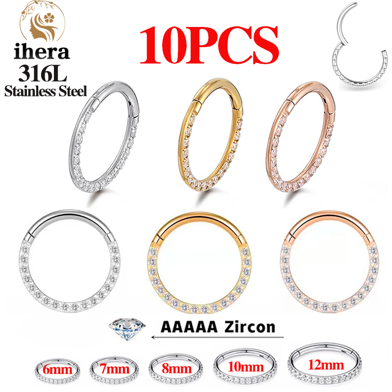 Body Jewelry Hoops - 1/10 PIÈCES Anneaux de nez en