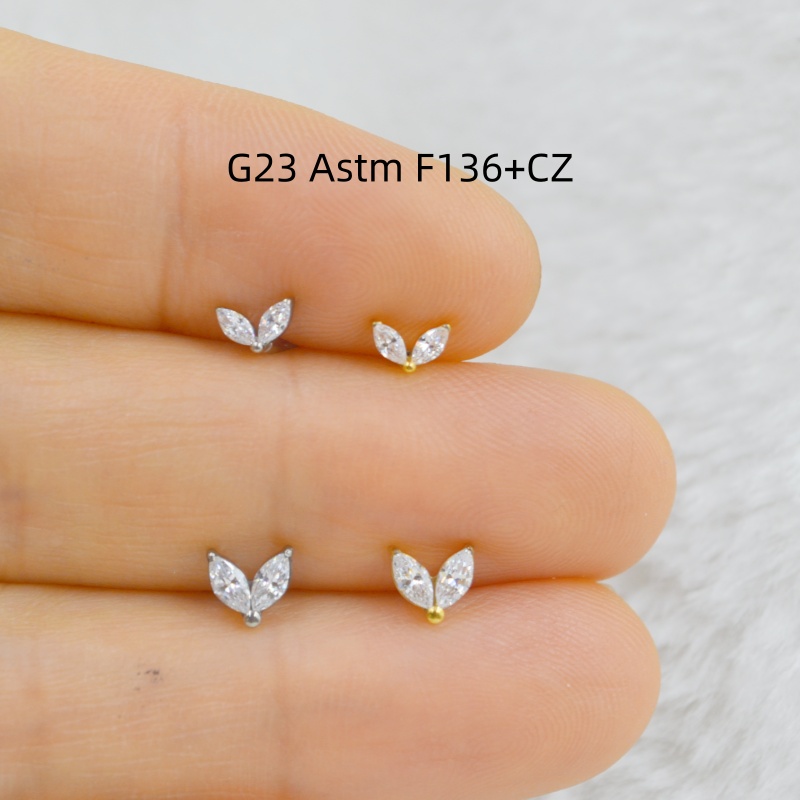 Rook Curved Barbell - Lot10 pièces G23 titane ASTM F136