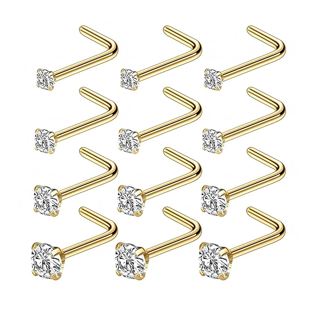 Body Jewelry Hoops - Ensemble complet de 12 pièces de
