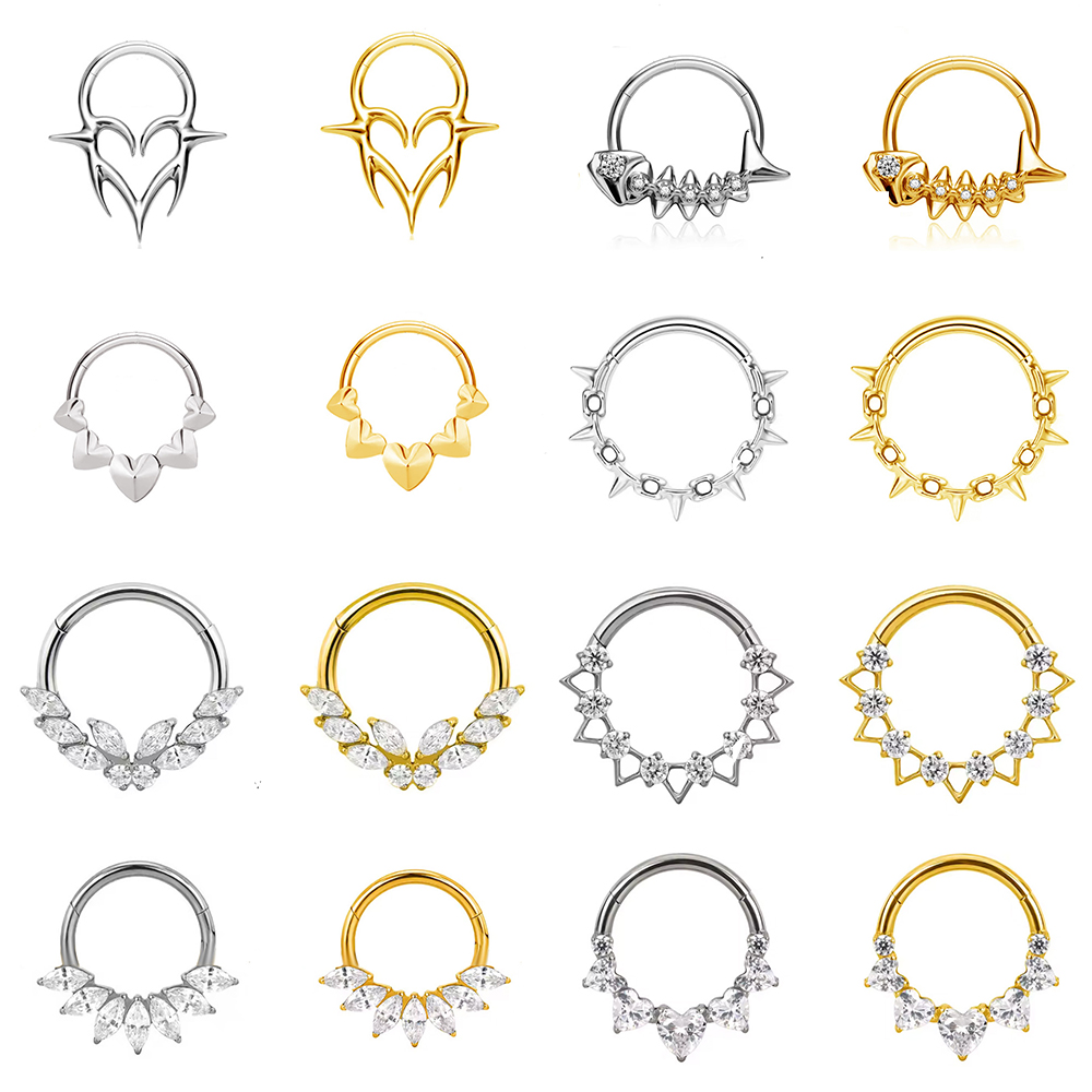 Rook Curved Barbell - 1 pièces G23 titane conque cerceau