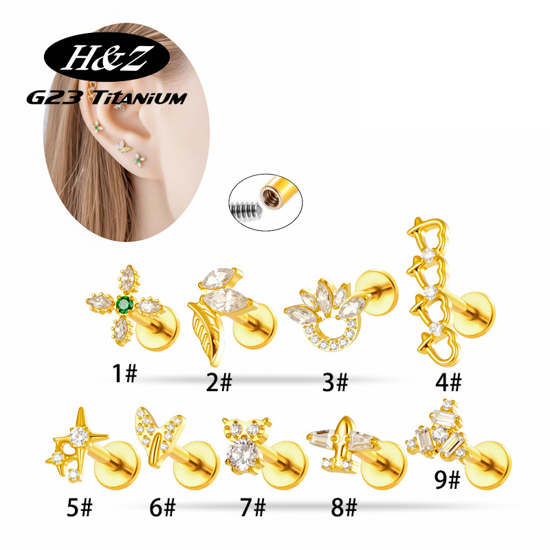 1 pièce Piercing Labret en Tit - Body Jewelry Implant Grade avis et prix
