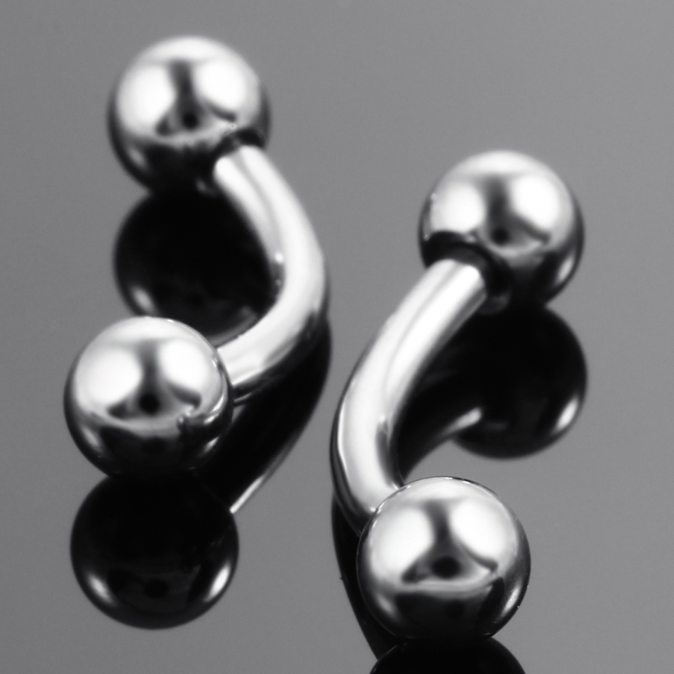 10 pièces/lot acier sourcil ba - Rook Curved Barbell avis et prix