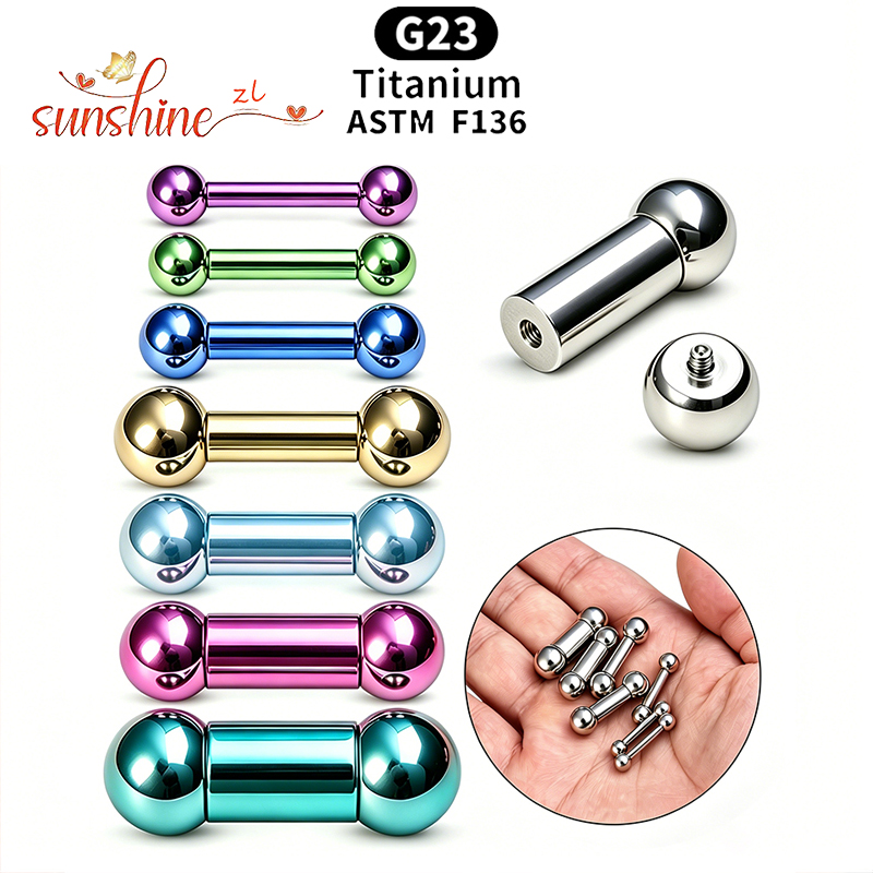 Barres droites en titane de qu - Body Jewelry Implant Grade avis et prix