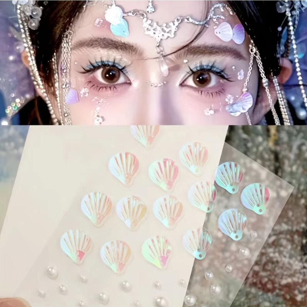 1Sheet Iridescent Shell Mixed  - Body Jewelry Art avis et prix