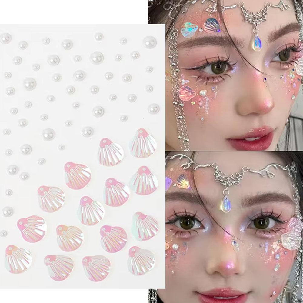 1Sheet Iridescent Shell Mixed  - Body Jewelry Art avis et prix