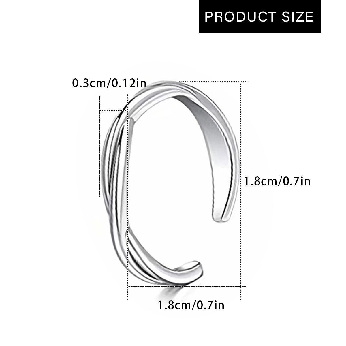 Anneau de pied Simple en acier - Body Jewelry Hoops avis et prix