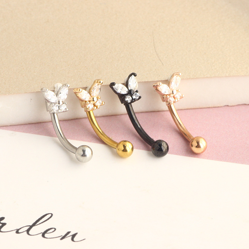 Bijoux de piercing Rook en or  - Rook Curved Barbell avis et prix