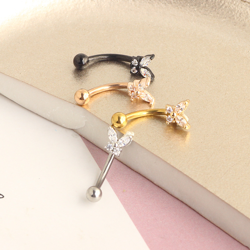 Bijoux de piercing Rook en or  - Rook Curved Barbell avis et prix