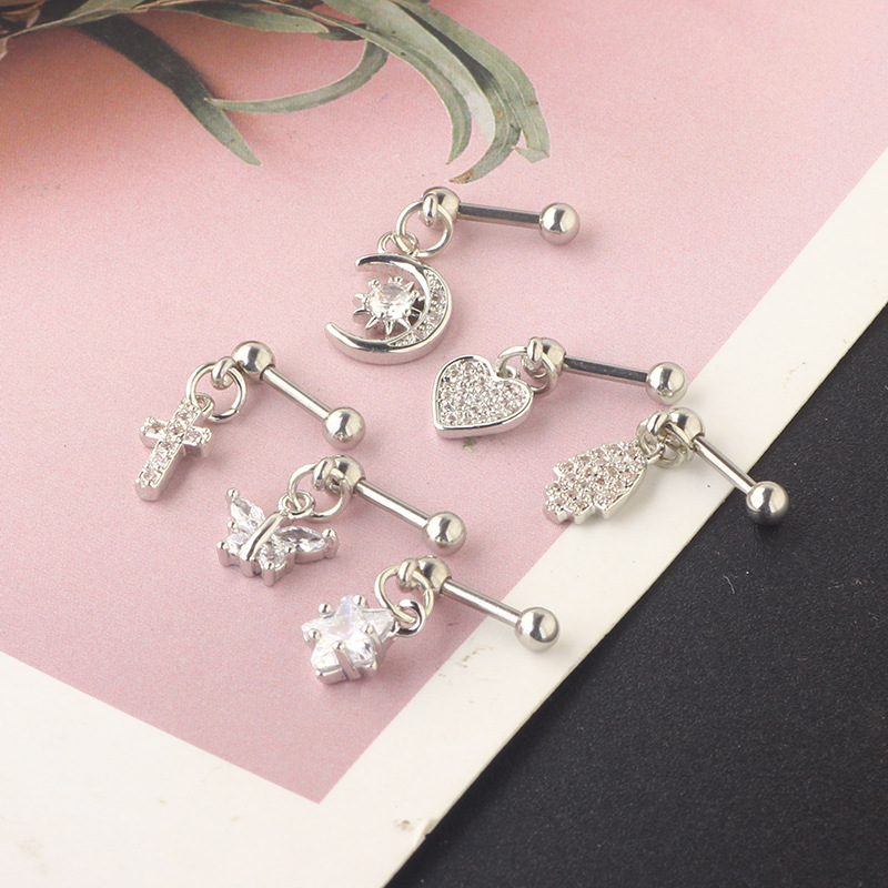Boucle d'oreille lune Cartilag - Rook Curved Barbell avis et prix
