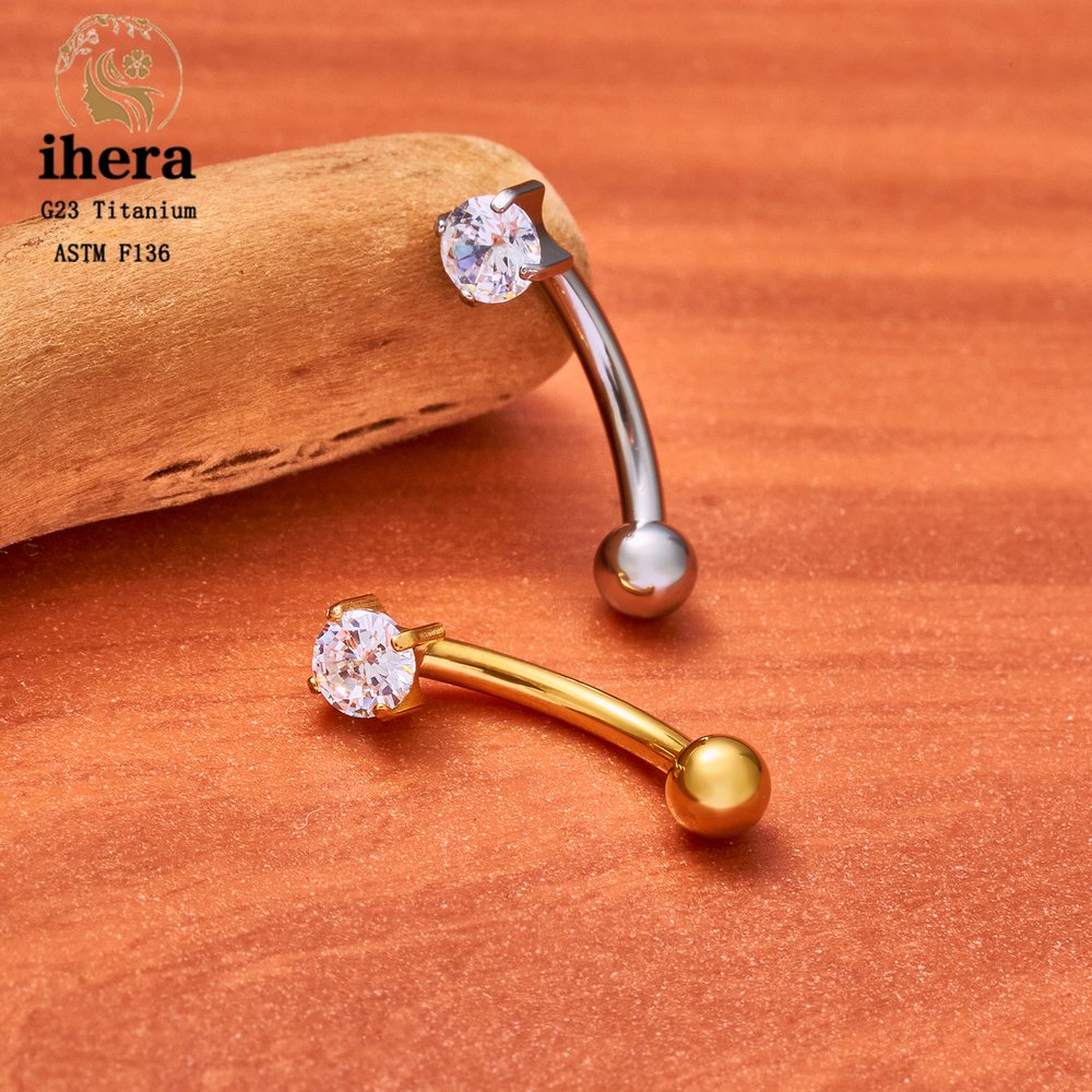 Anneaux de sourcil en titane A - Rook Curved Barbell avis et prix