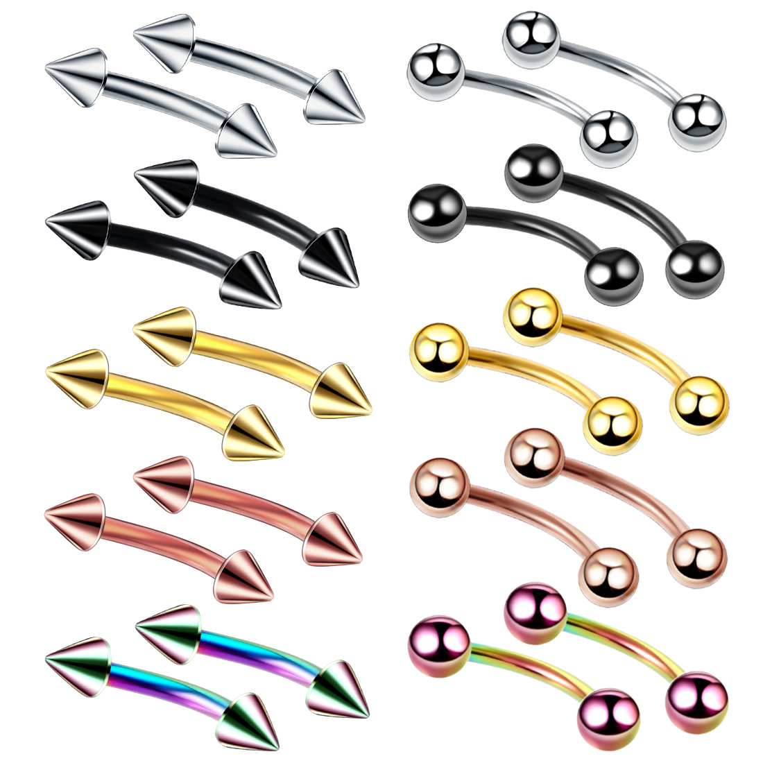 Piercing en Acier pour Eyeblog - Rook Curved Barbell avis et prix