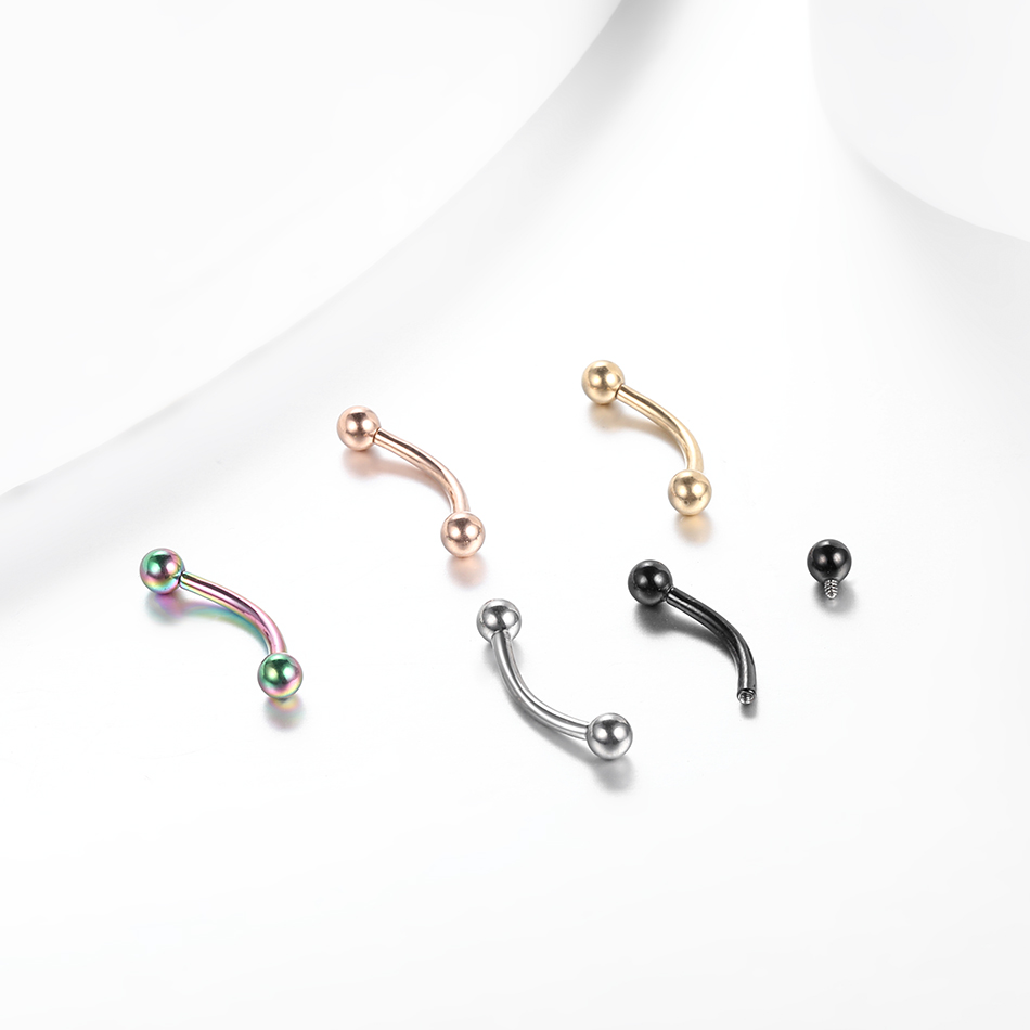 10 pièces/lot G23 titane sourc - Rook Curved Barbell avis et prix