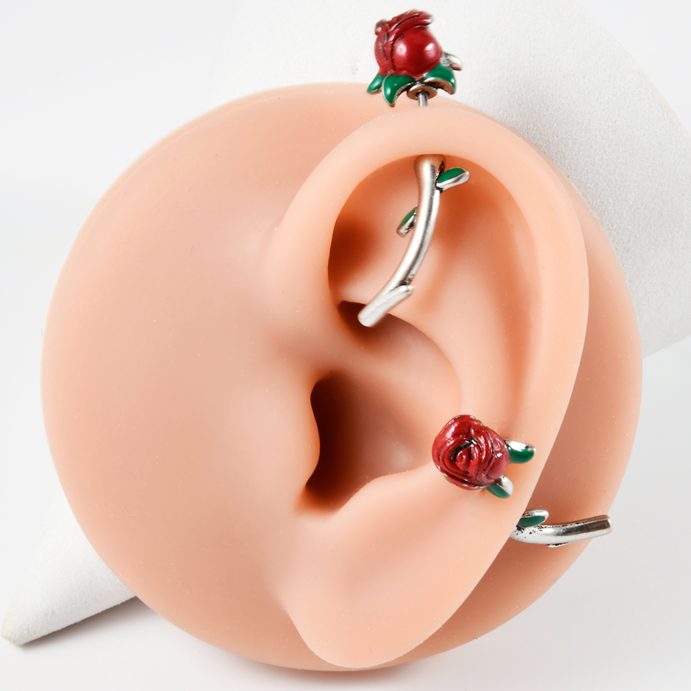 Anneau de nombril de fleur de  - Rook Curved Barbell avis et prix