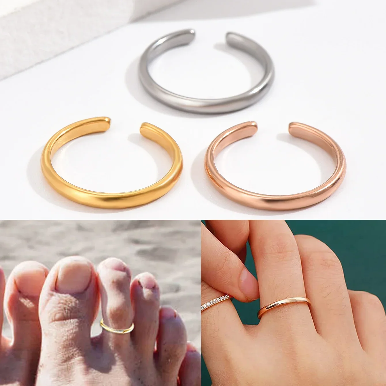Bagues d'orteil réglables en a - Body Jewelry Hoops avis et prix