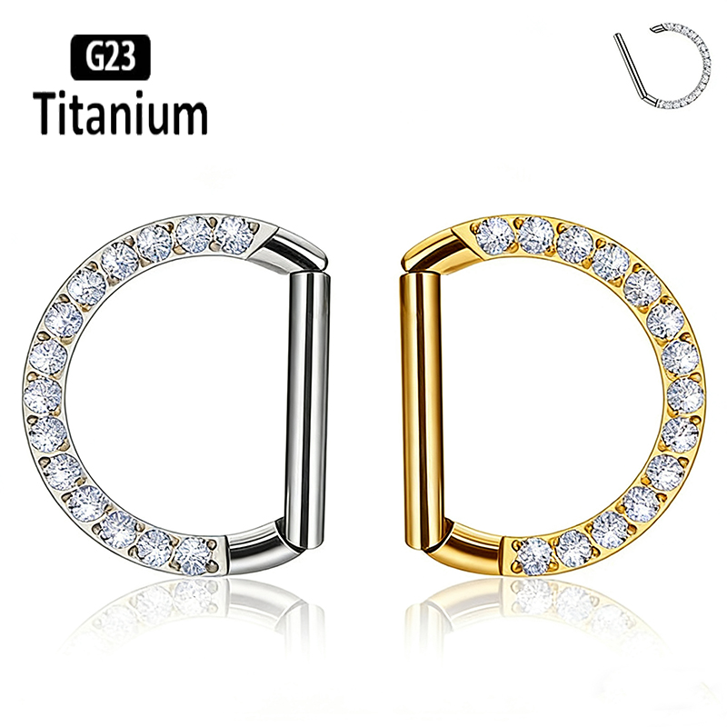 Anneaux de nez articulés en ti - Rook Curved Barbell avis et prix
