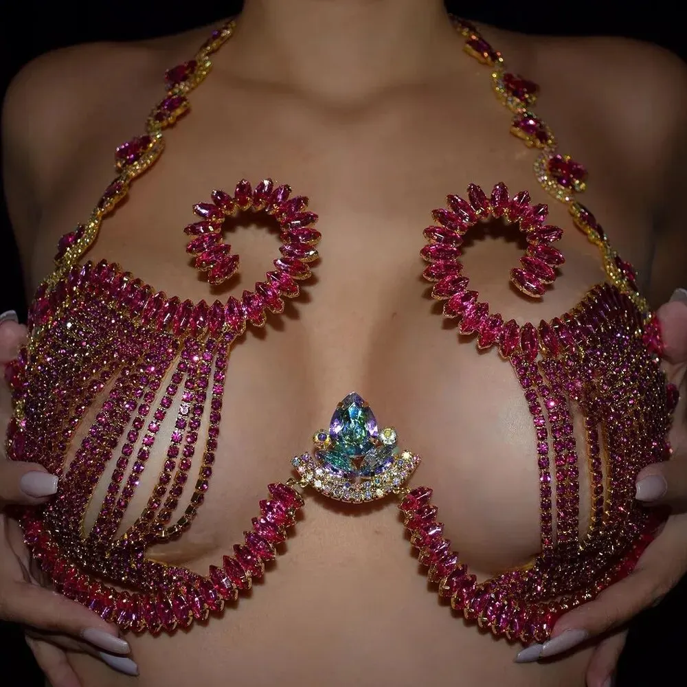 Soutien-gorge en biscuits rose - Body Jewelry Chest avis et prix