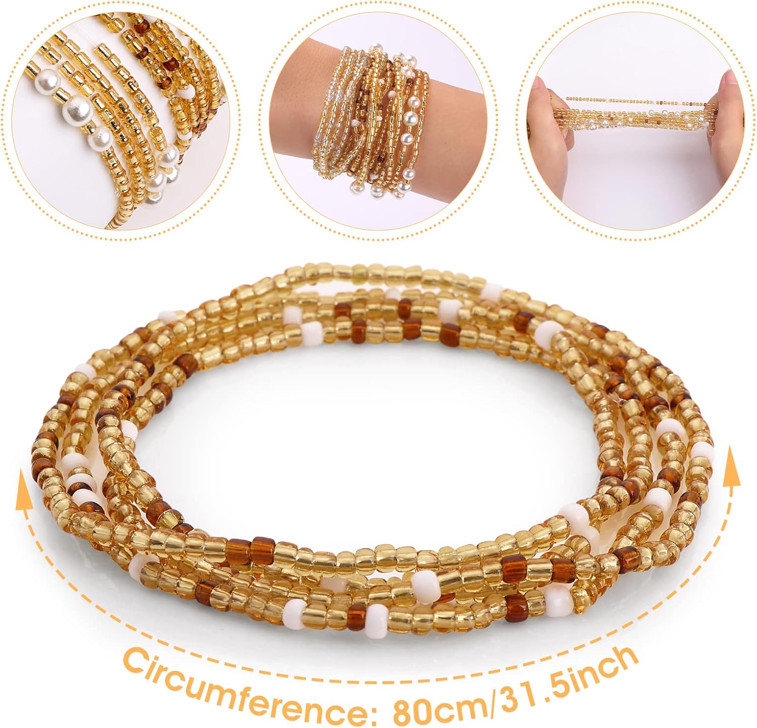 Perles de taille pour femmes,  - Body Jewelry Stores avis et prix