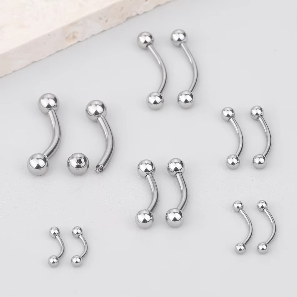 Piercing en titane incurvé, an - Rook Curved Barbell avis et prix