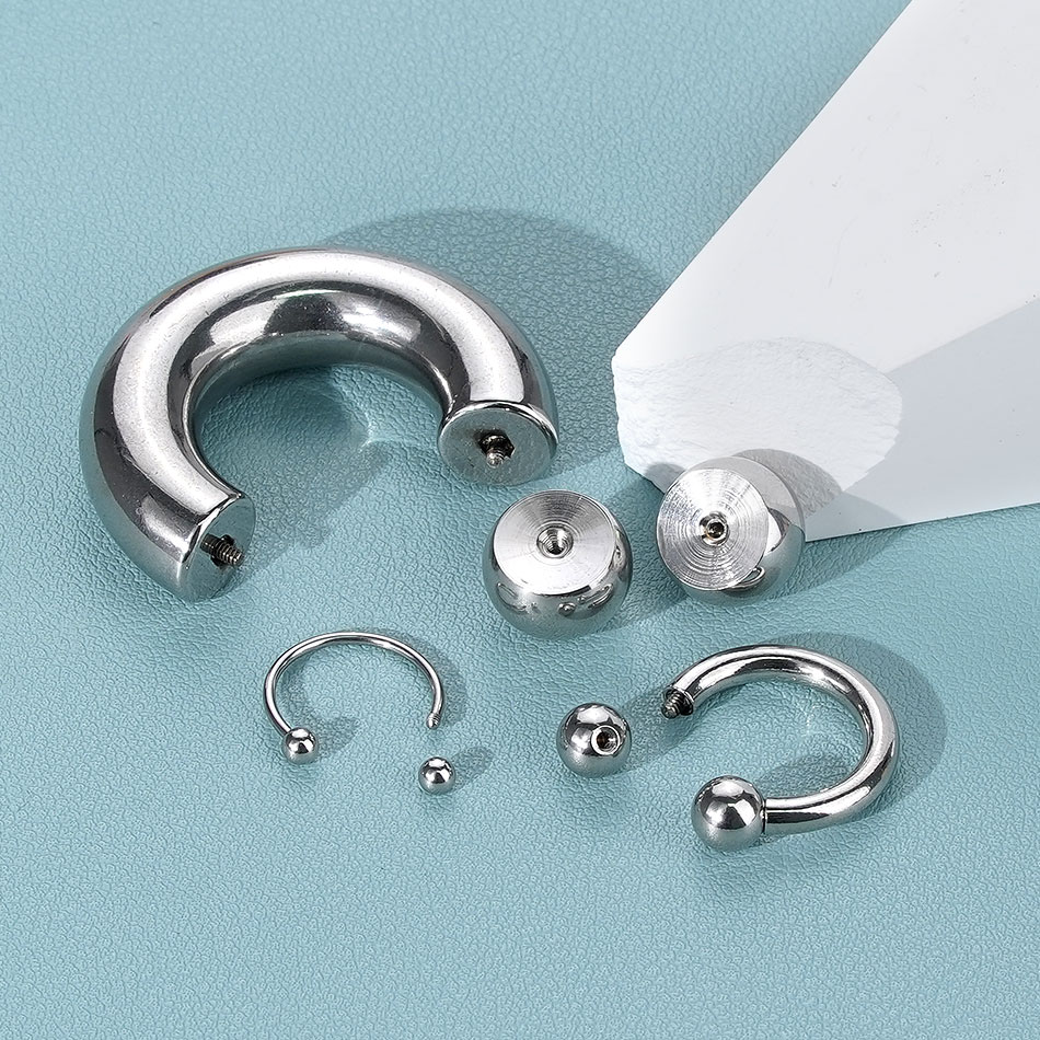 Anneau en fer à cheval en acie - Body Jewelry Ear Gauges avis et prix