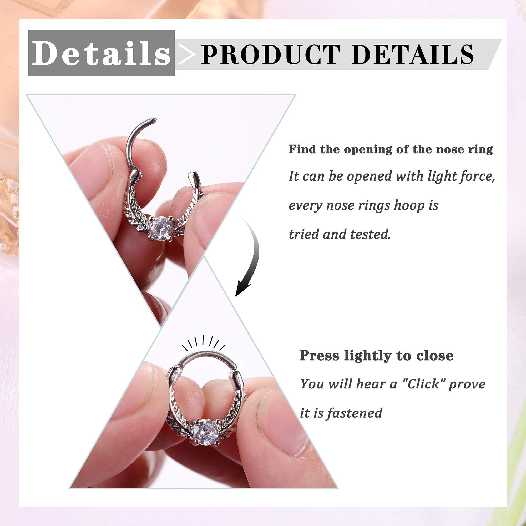 Drperfect 16G Septum Clicker a - Rook Curved Barbell avis et prix