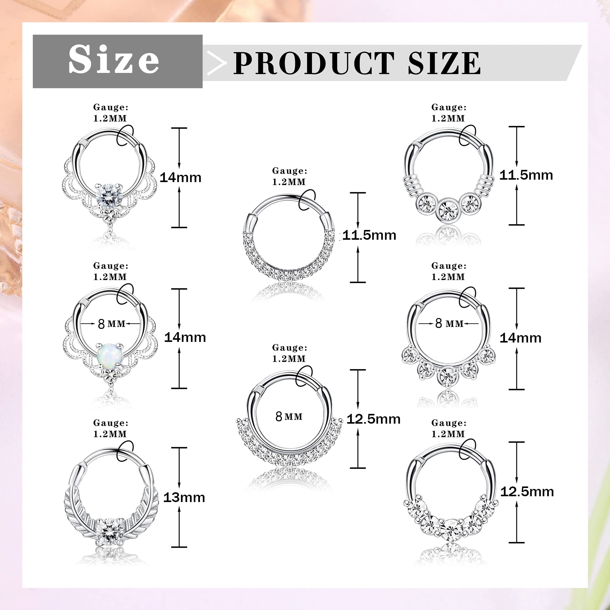 Drperfect 16G Septum Clicker a - Rook Curved Barbell avis et prix